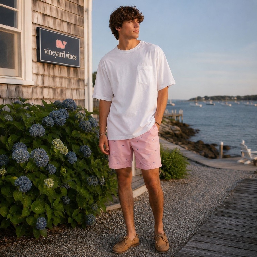 VINEYARD VINES New Mens T Shirt 5XB Big Tall 100% Cotton White 1V01096-100